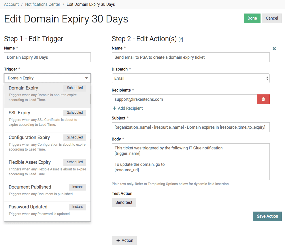 Feature Release Introducing Notifications for IT Glue IT Glue